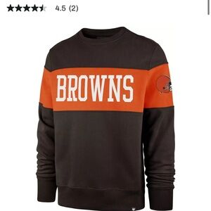 47 Black and Orange Crewneck Sweater